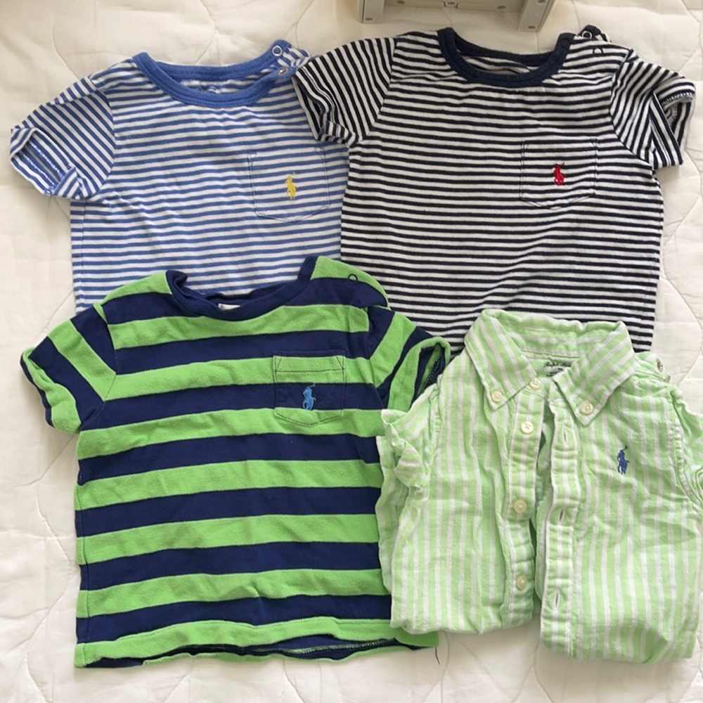 Ralph Lauren short sleeves lot of 4 size 9 month